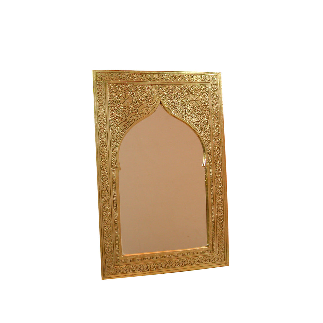 Brass mirror, mini, 9x13 cm