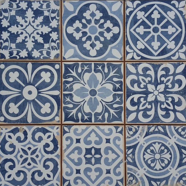 Moroccan tiles Rahel Blue Patchwork