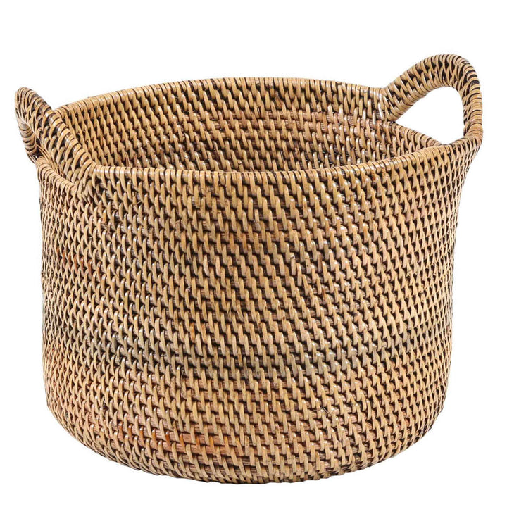 Elie Brown rattan basket with handle