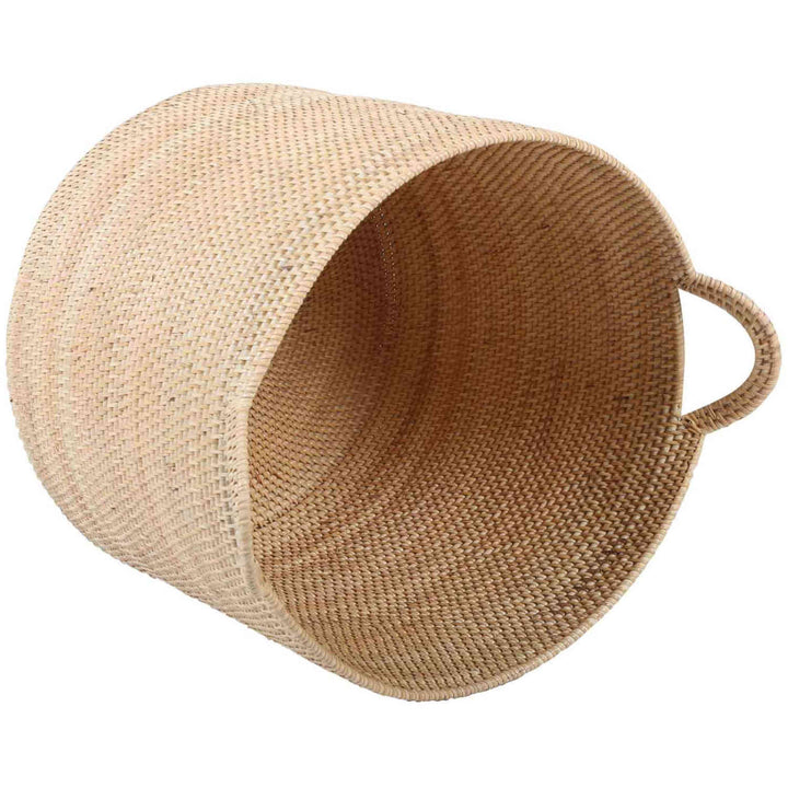 Elie natural rattan basket with handle