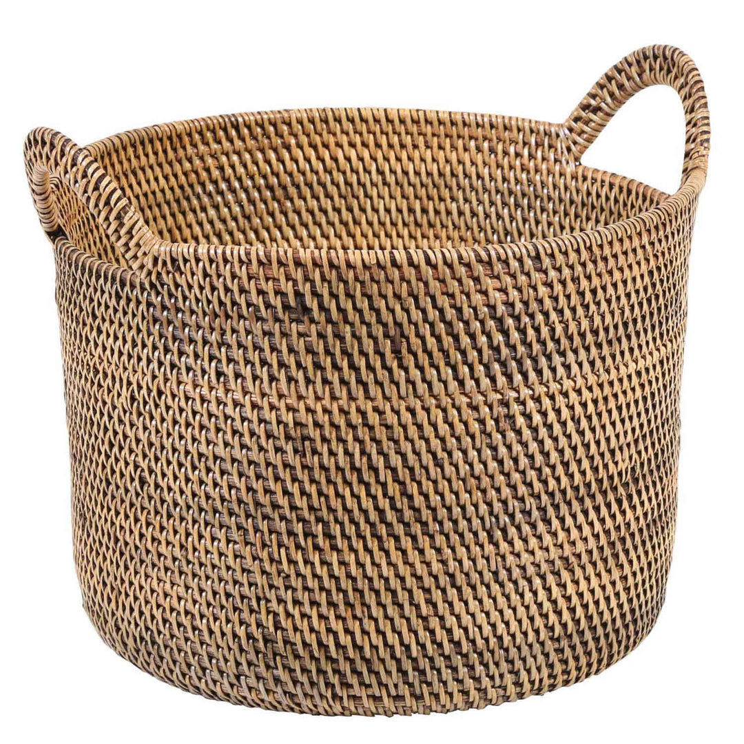 Elie Brown rattan basket with handle