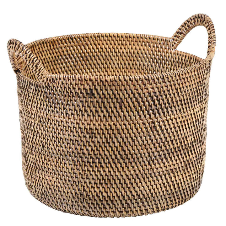 Elie Brown rattan basket with handle
