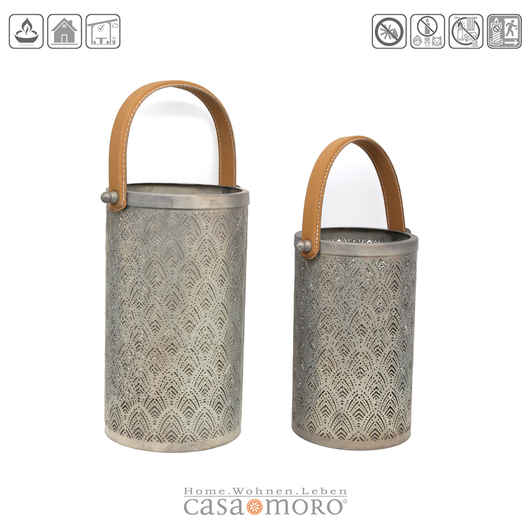 Lanterns, set of 2, Benno