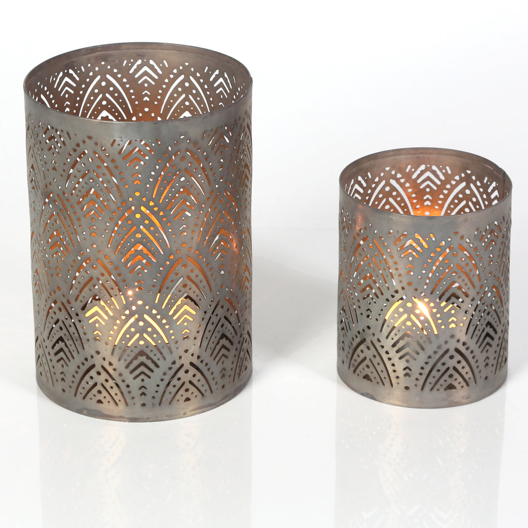 Set of 2 Lauro tea light holders