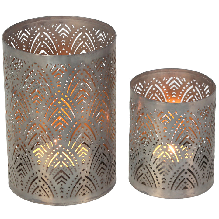 Set of 2 Lauro tea light holders