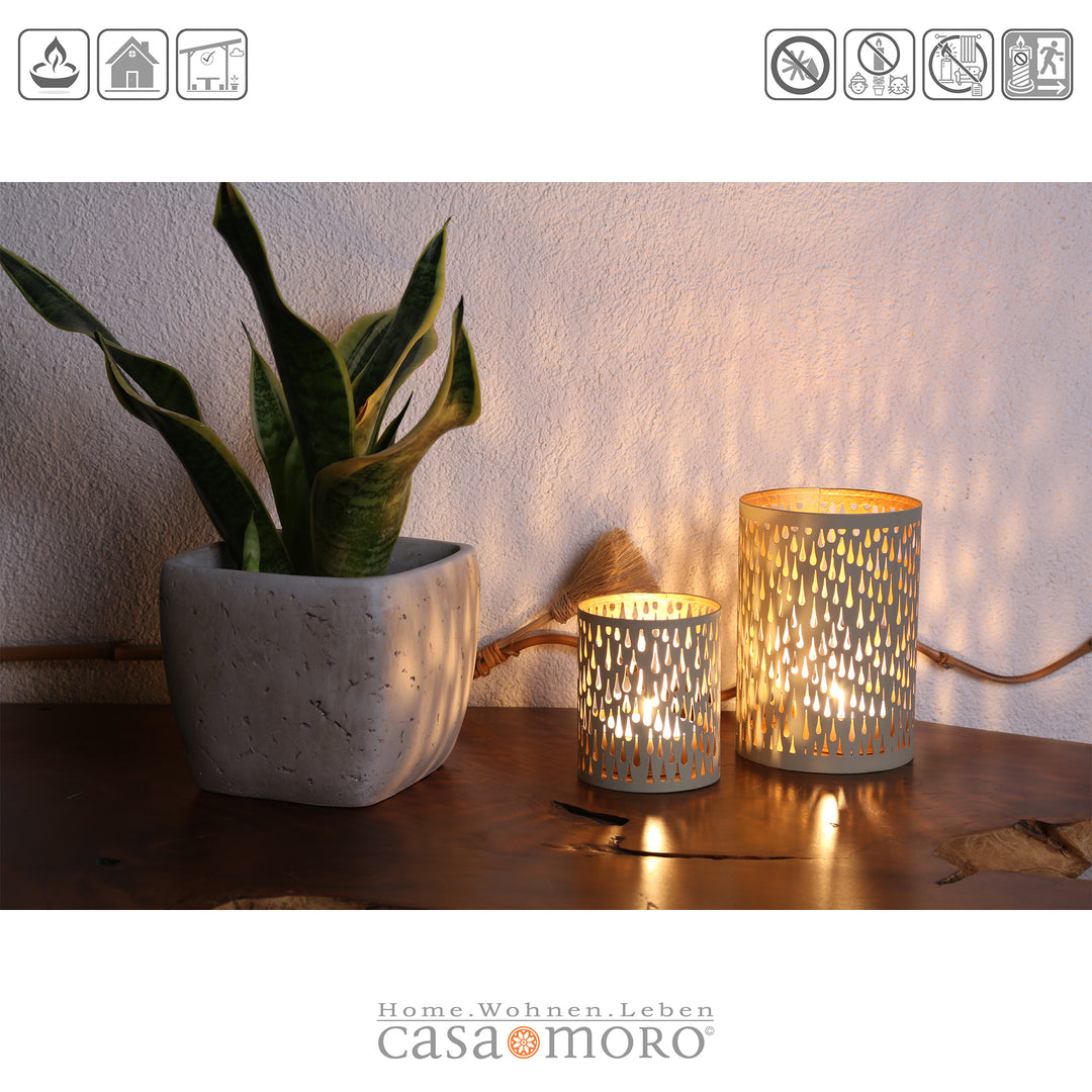 Set of 2 Lia tealight holders