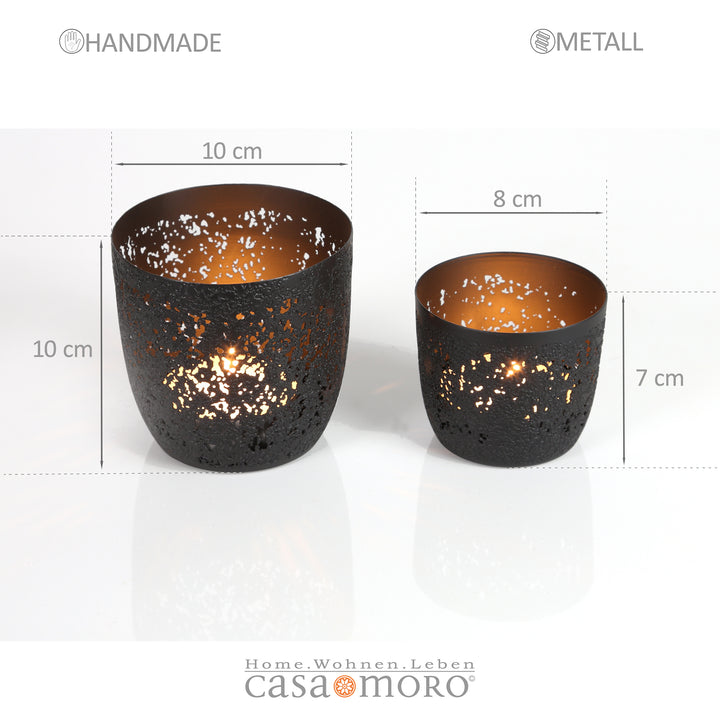 Set of 2 Noan tealight holders