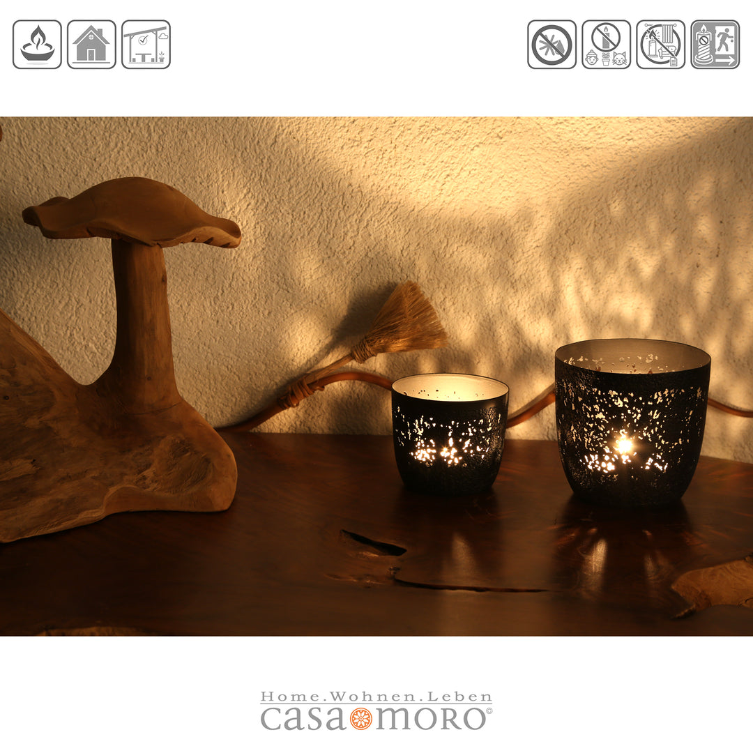 Set of 2 Noan tealight holders