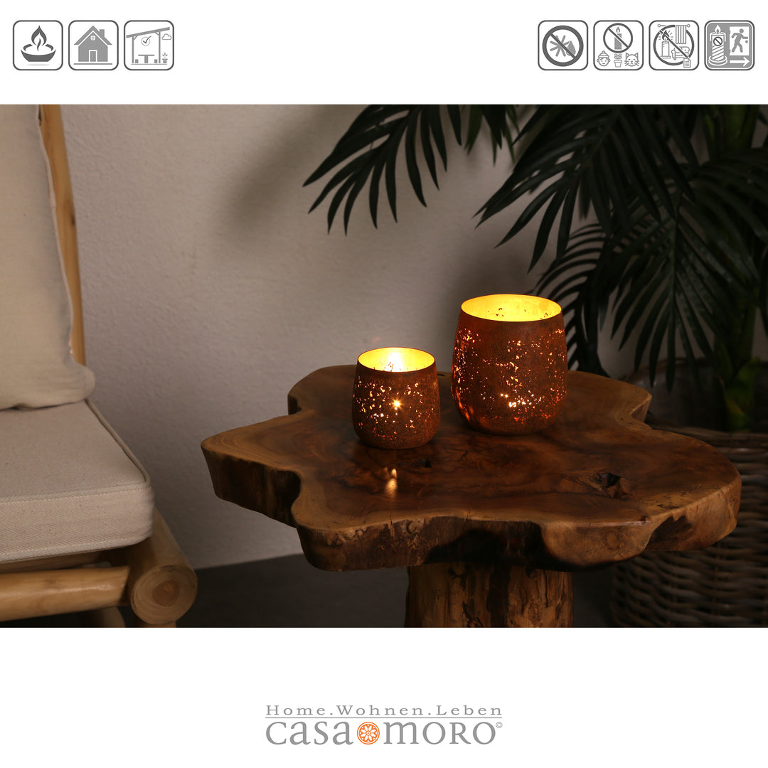 Set of 2 Ricardo tea light holders
