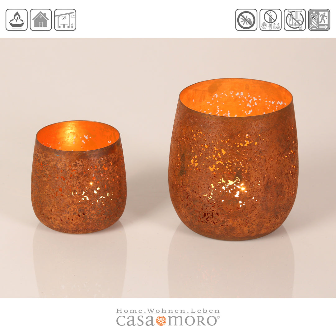 Set of 2 Ricardo tea light holders