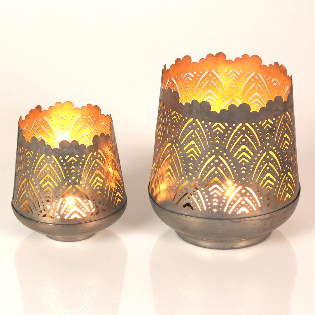 Set of 2 Rico tea light holders