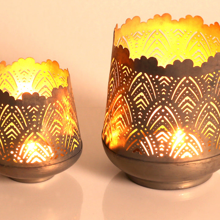 Set of 2 Rico tea light holders