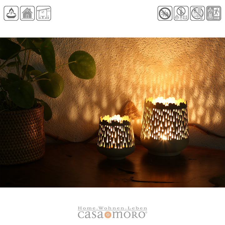 Set of 2 Tino tealight holders