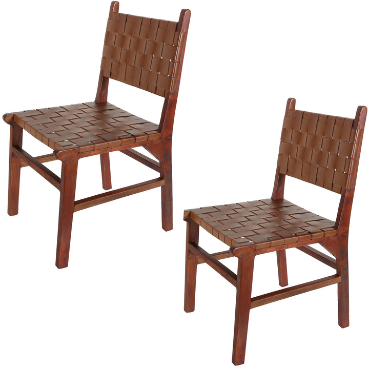 Dining chair Leather chair Brown