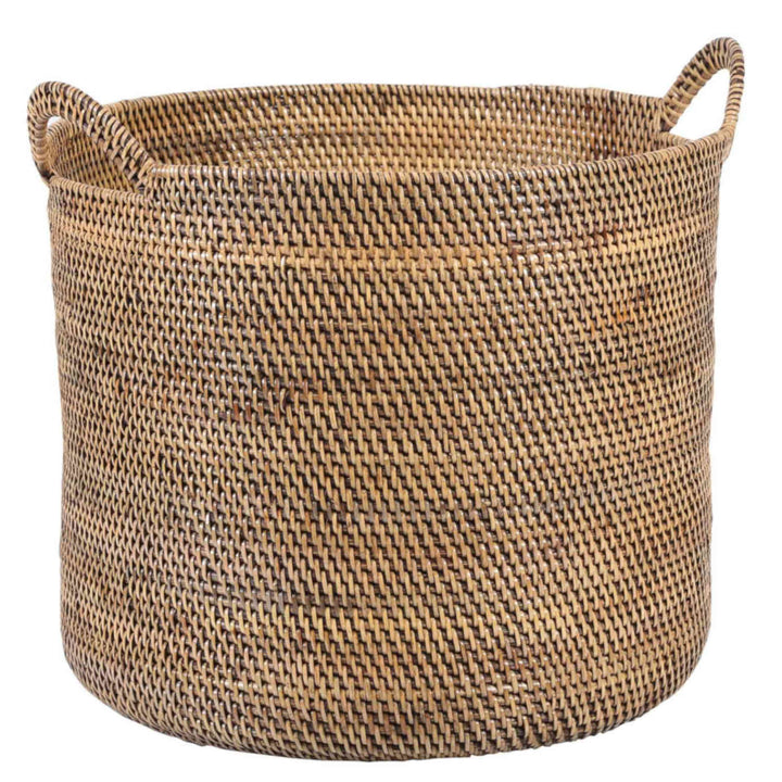Elie Brown rattan basket with handle