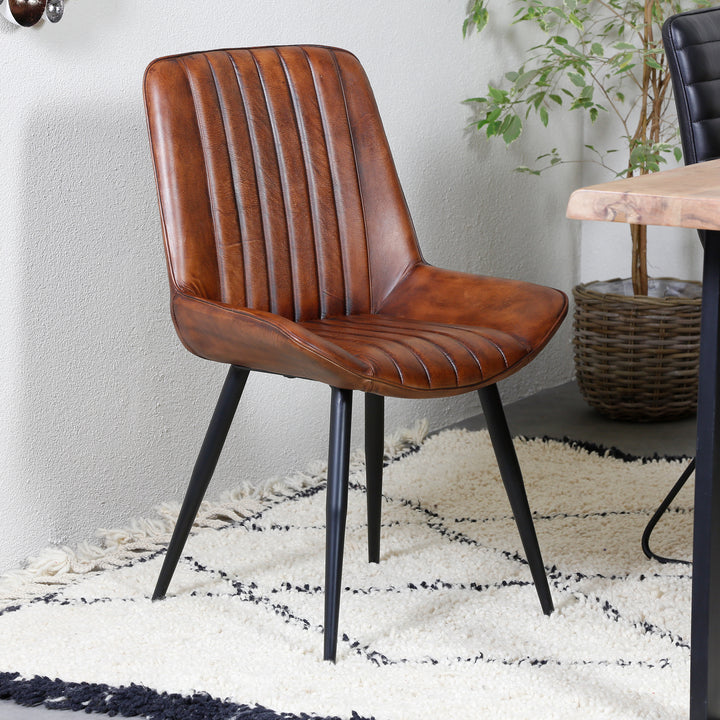Dining room chair, leather