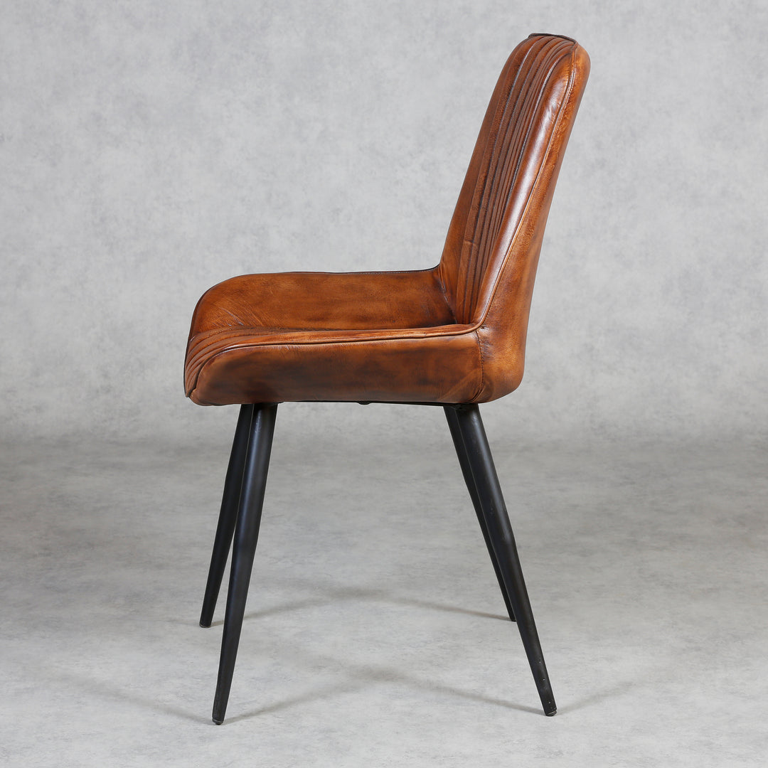 Dining room chair, leather