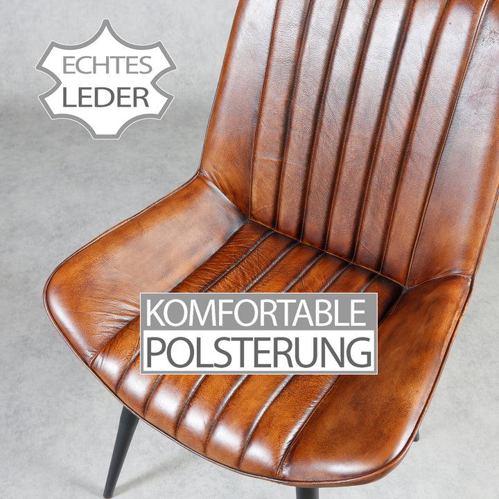 Dining room chair, leather