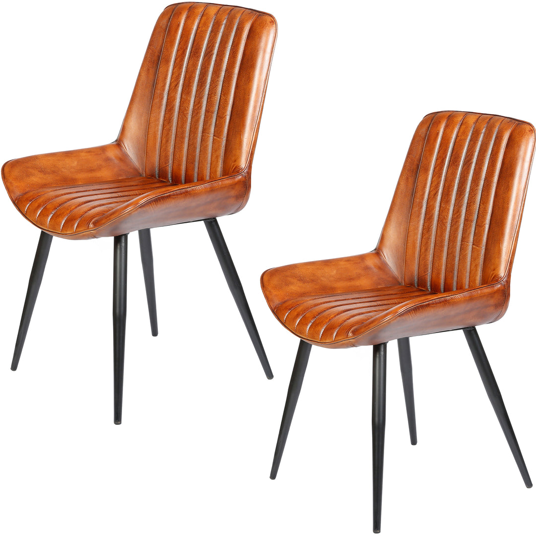 Dining room chair, leather