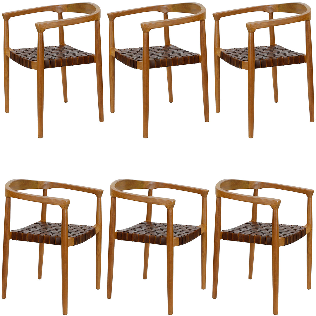 Leather dining chair