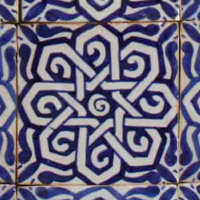 Hand-painted tile Farah