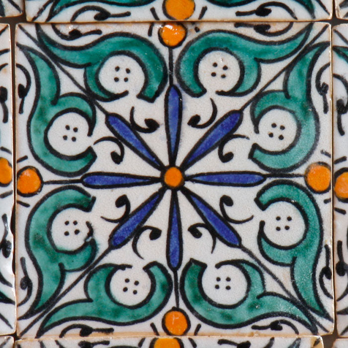 Hand-painted tile Hudah