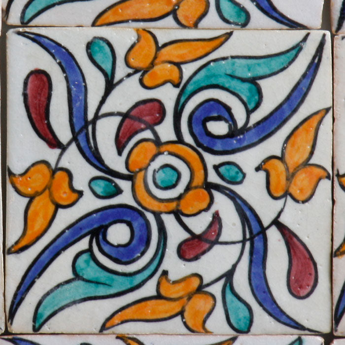 Hand-painted tile Safaa