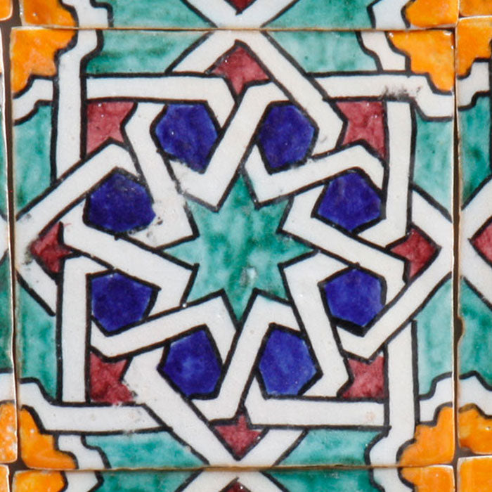 Hand-painted tile Bayan