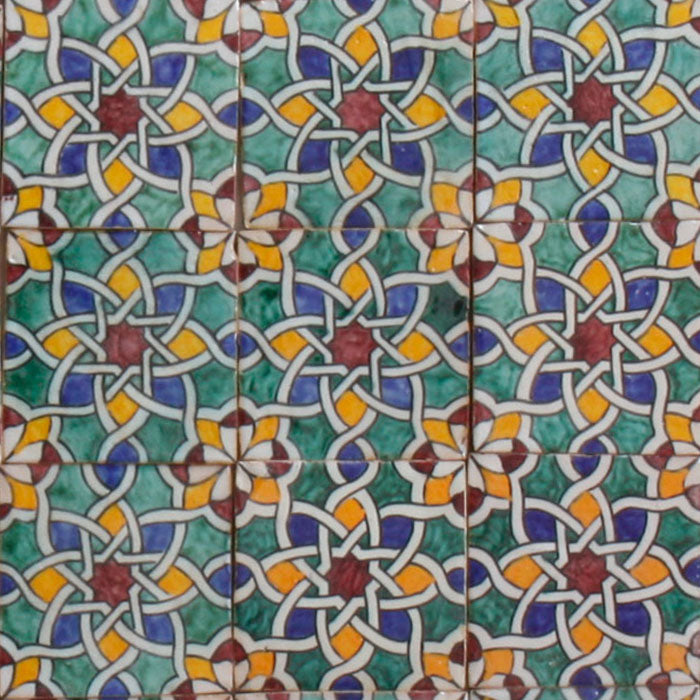 Hand-painted tile Hadiya