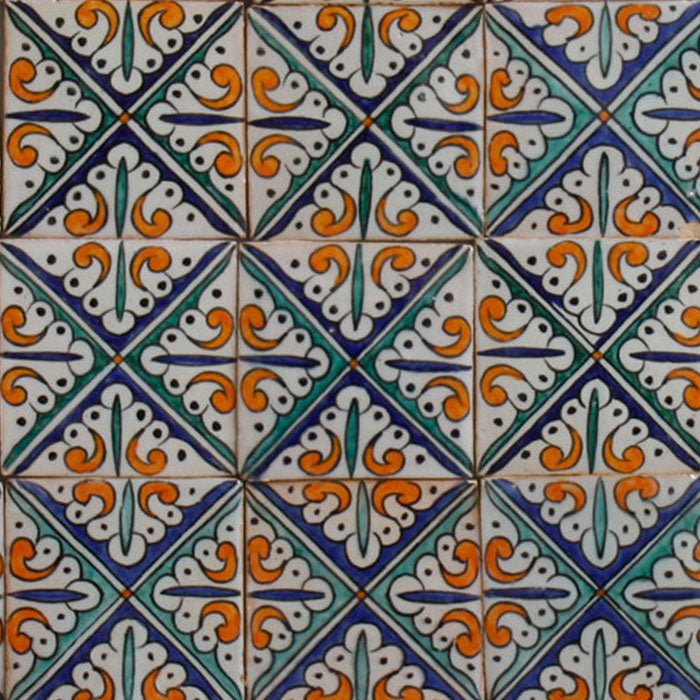 Hand-painted tile Hanin