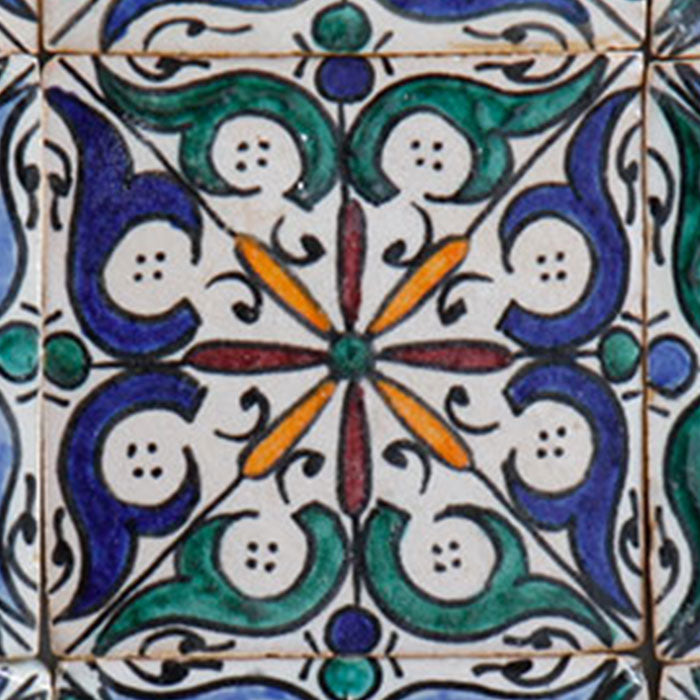 Hand-painted tile Ihsan