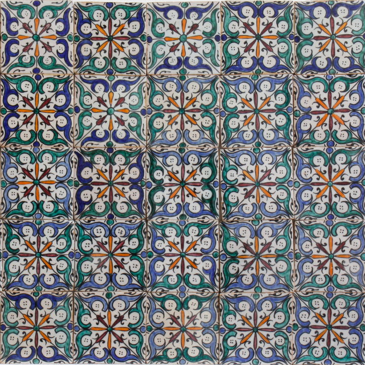 Hand-painted tile Ihsan