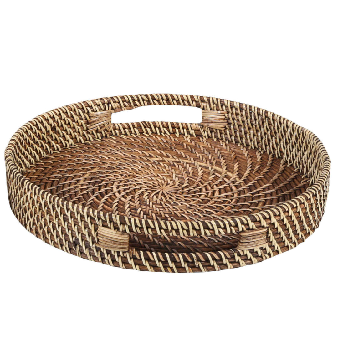 Rattan tray Bea round