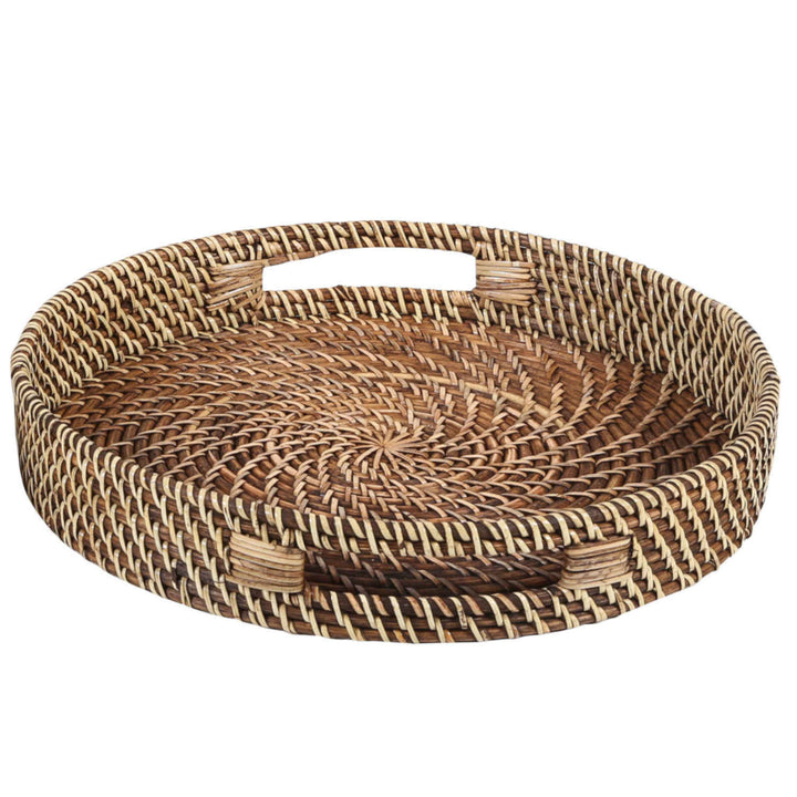 Rattan tray Bea round