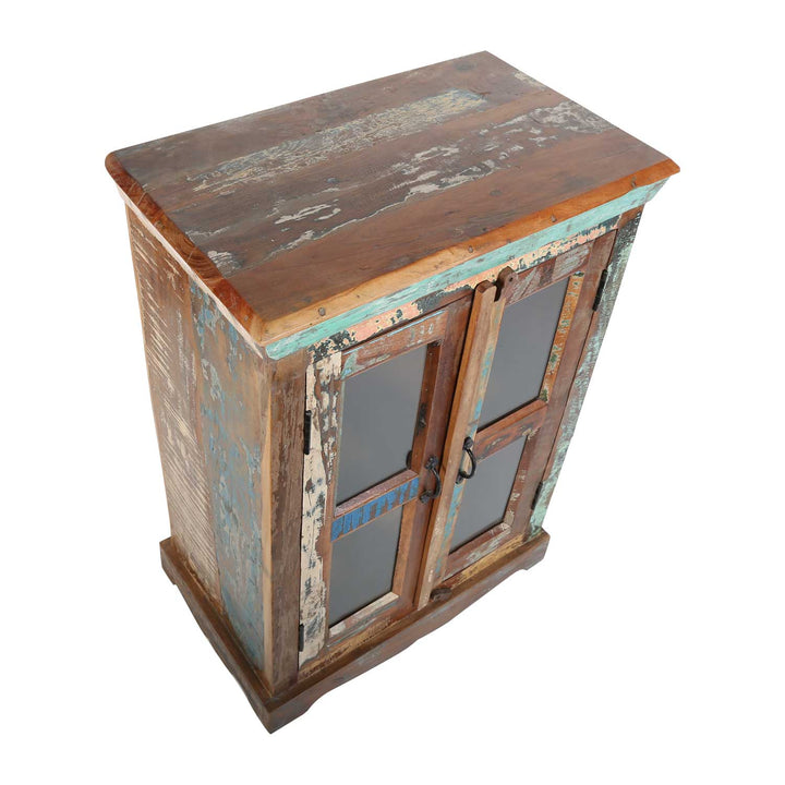 Shabby chic chest of drawers made from reclaimed wood