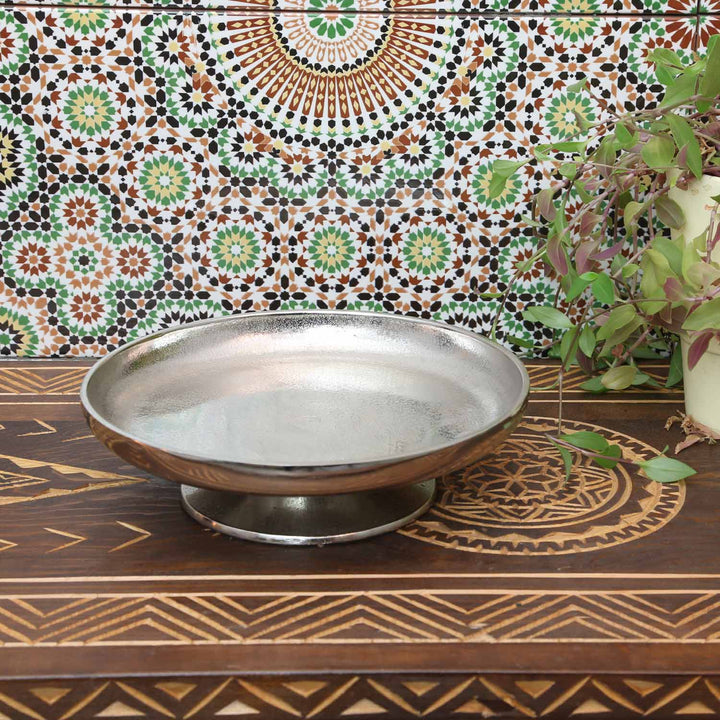 Livorno M silver cake stand with base