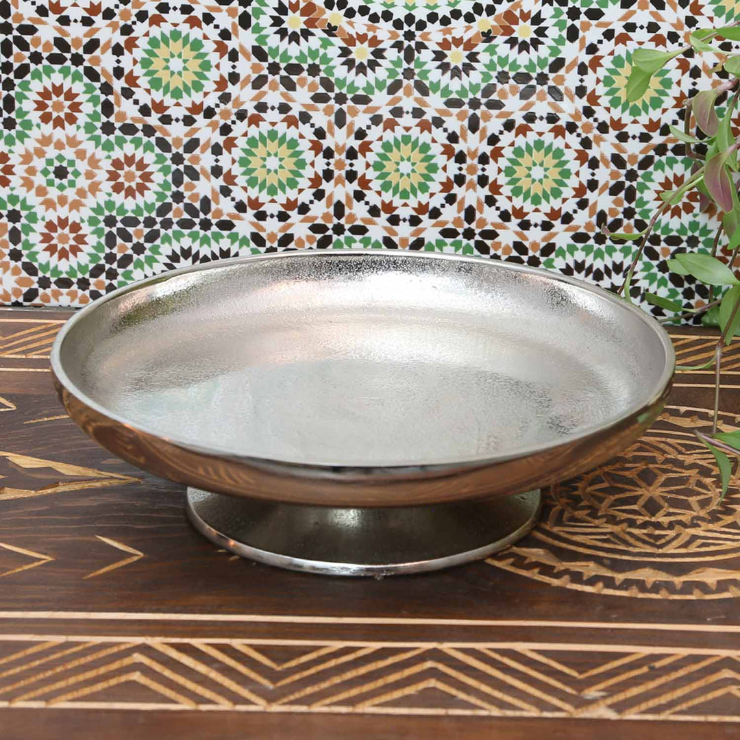 Livorno M silver cake stand with base