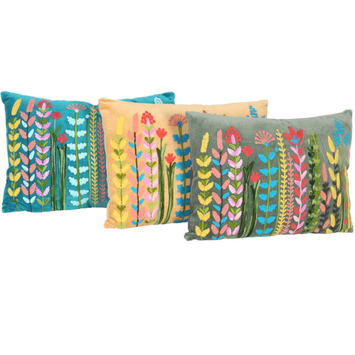 Boho velvet cushion Santa