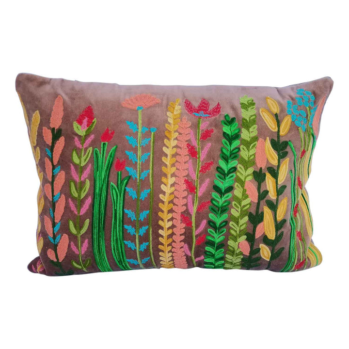 Boho velvet cushion Santa