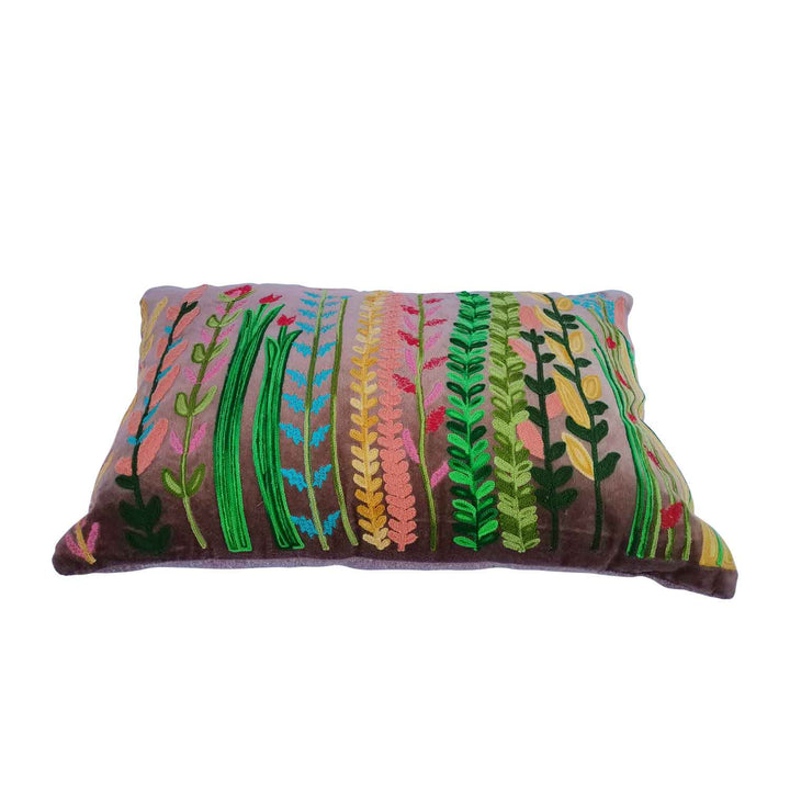 Boho velvet cushion Santa
