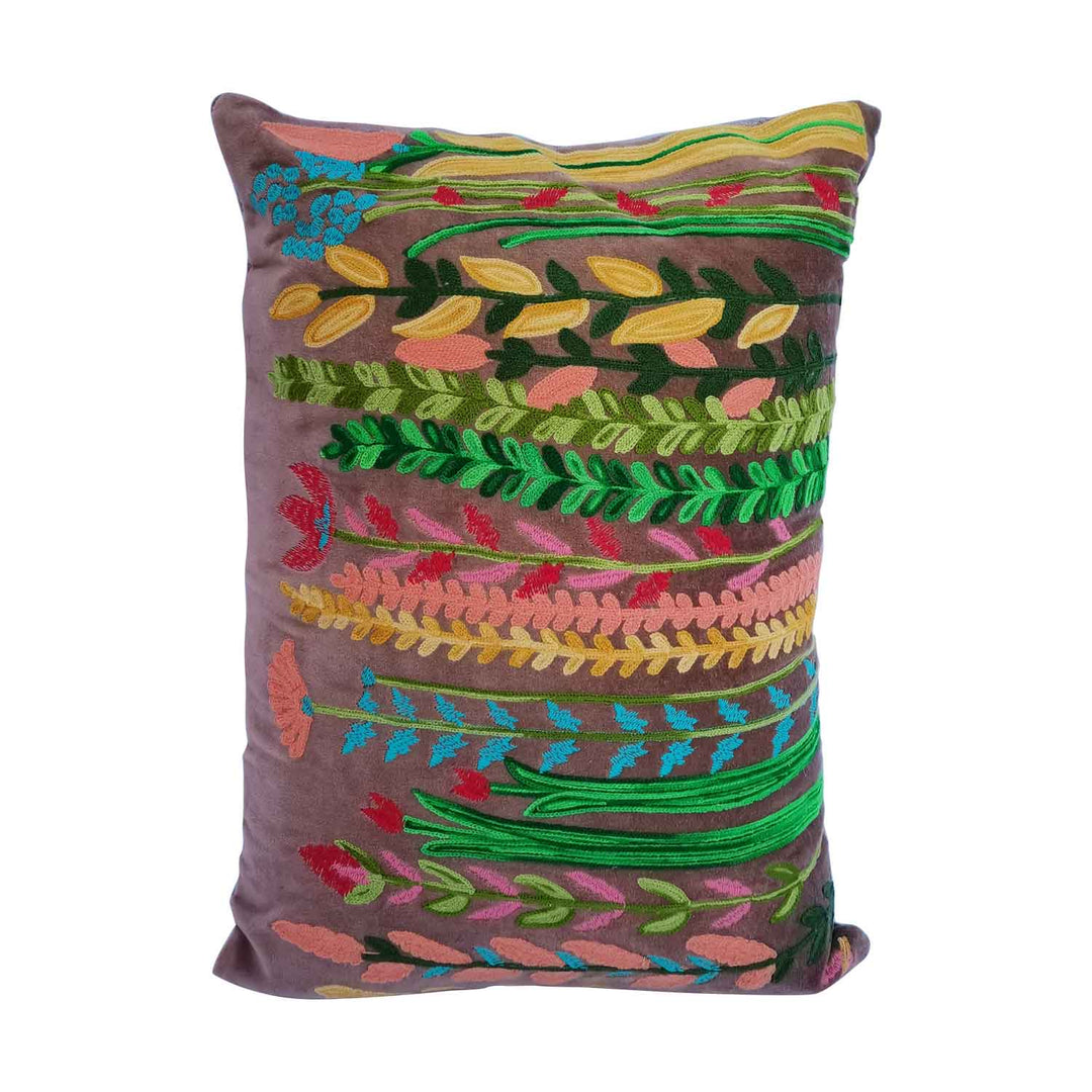 Boho velvet cushion Santa