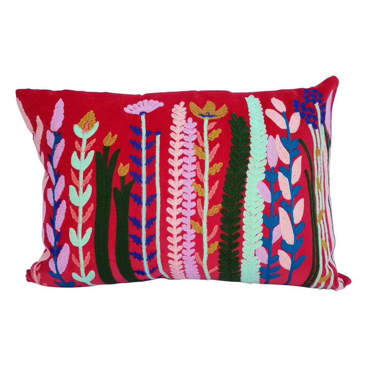 Boho velvet cushion Santa