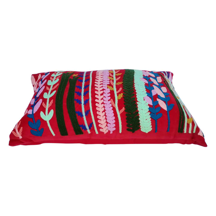 Boho velvet cushion Santa