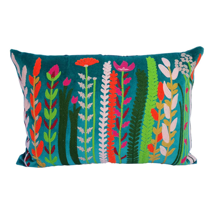 Boho velvet cushion Santa