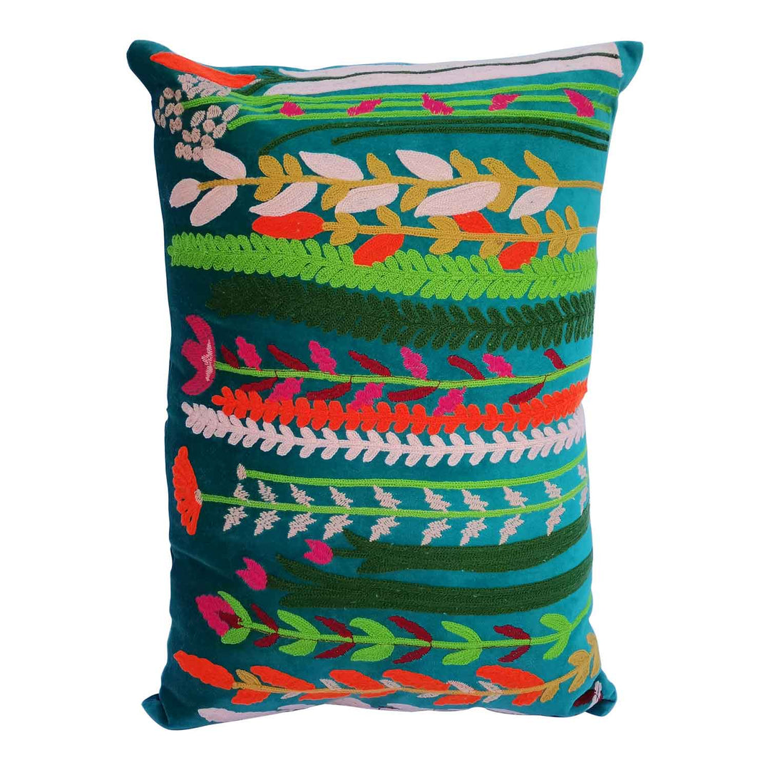 Boho velvet cushion Santa