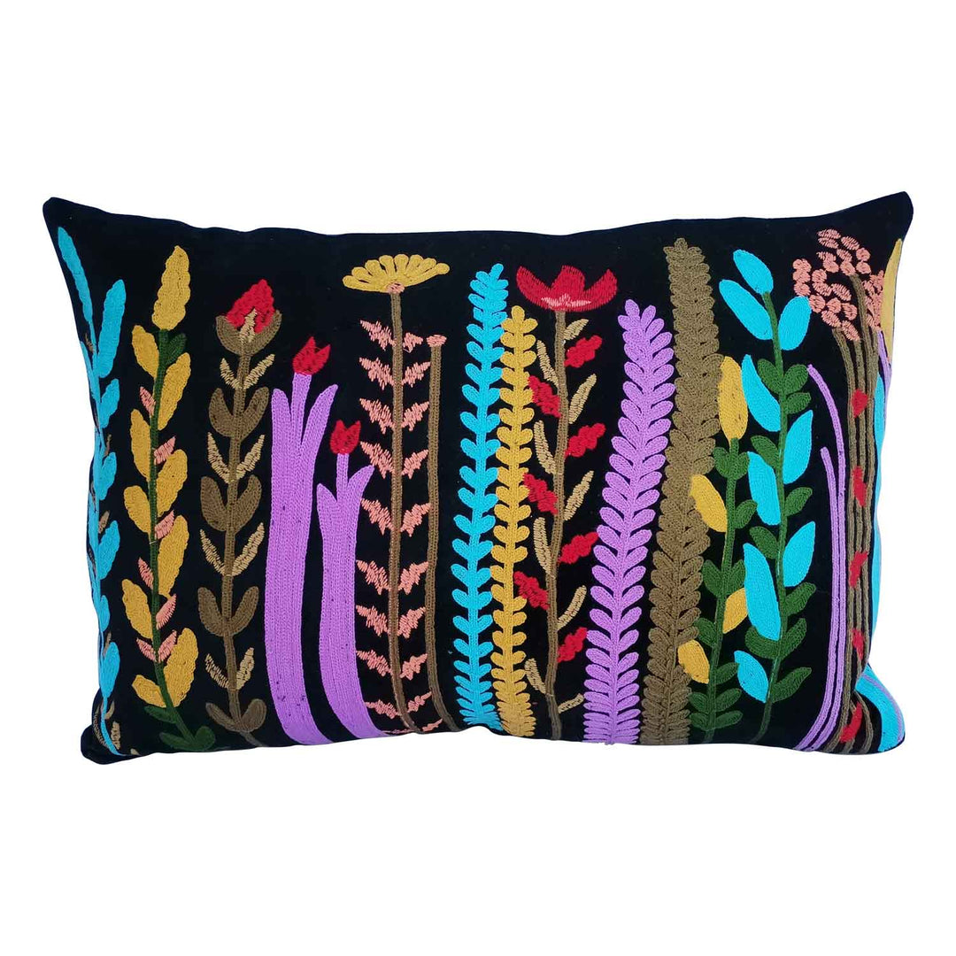 Boho velvet cushion Santa