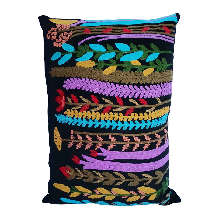 Boho velvet cushion Santa