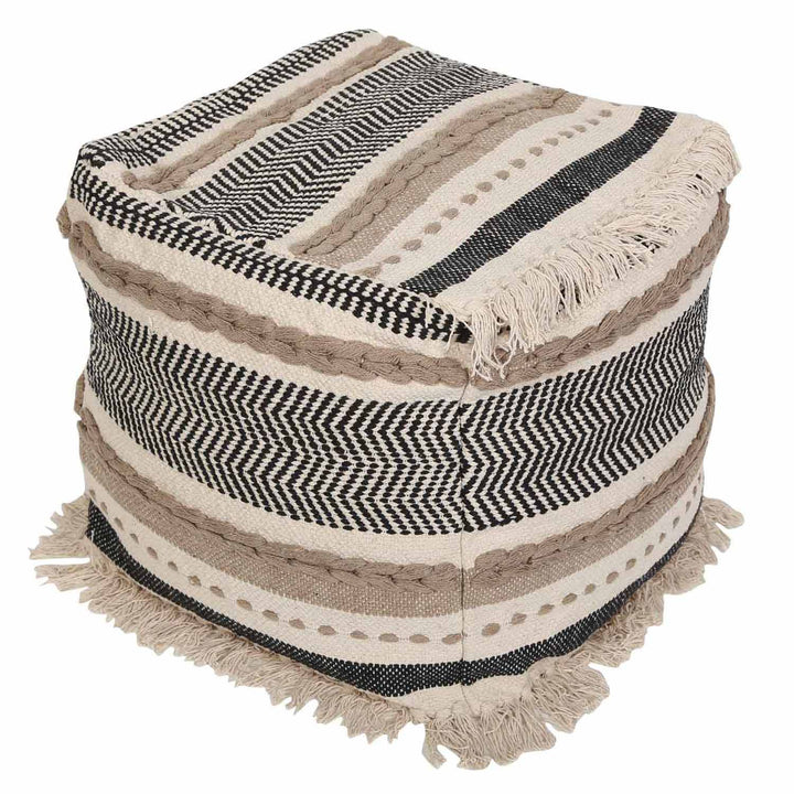 Boho Seat Cube Pouf Kara