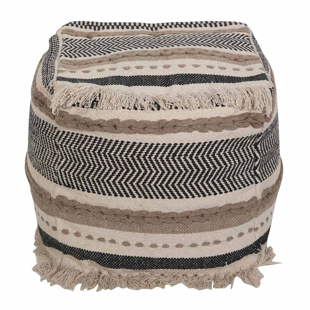 Boho Seat Cube Pouf Kara