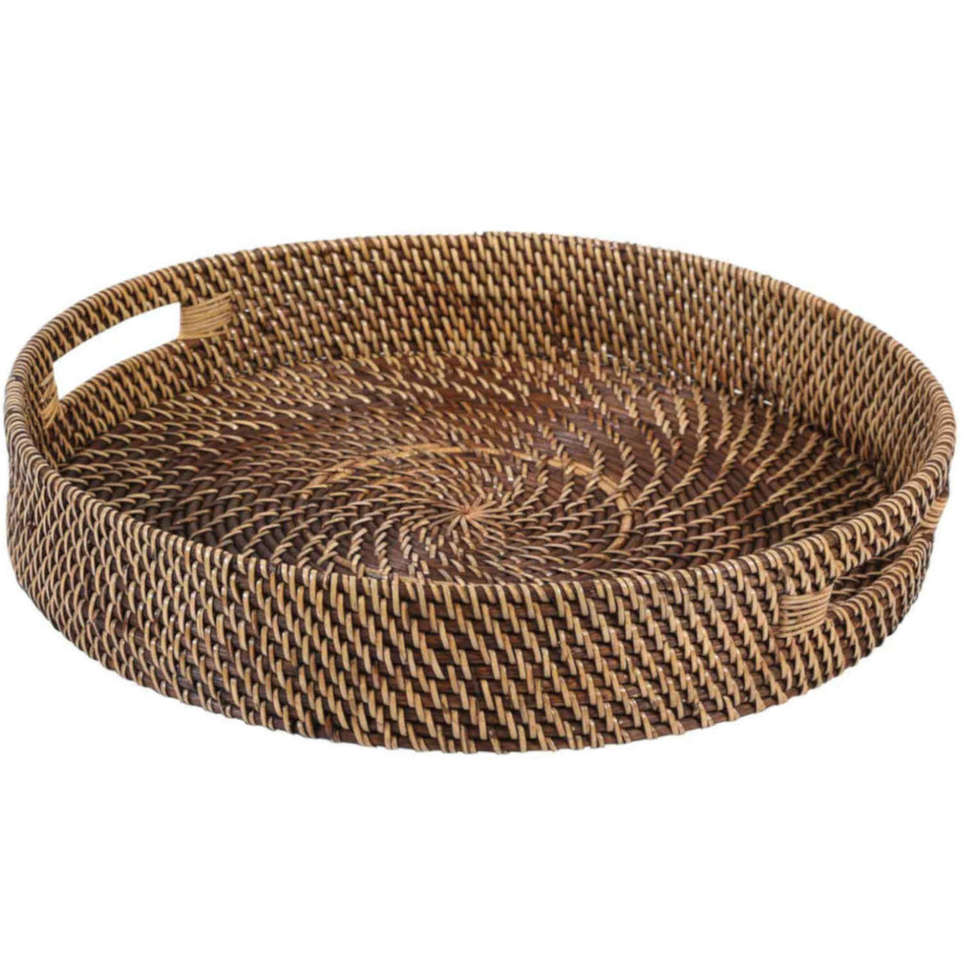 Rattan tray Bea round